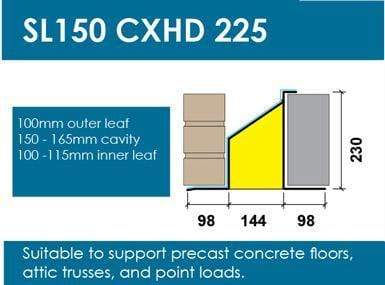 Stressline Extra Heavy Duty 150mm Cavity Lintel SL150CXHD225 - Image 3