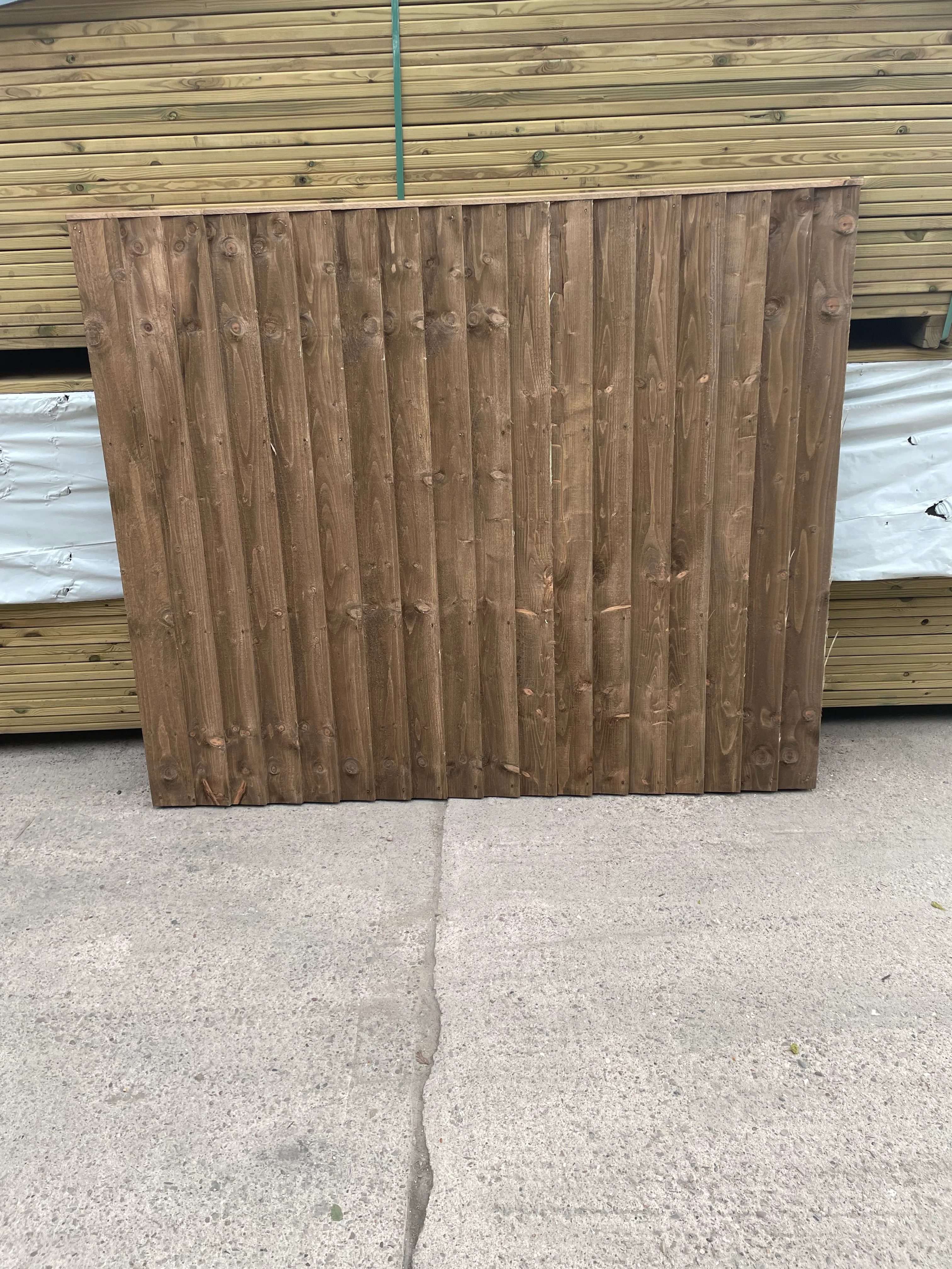 Featheredge Timber Fence Panel 6x5 ft - Image 21