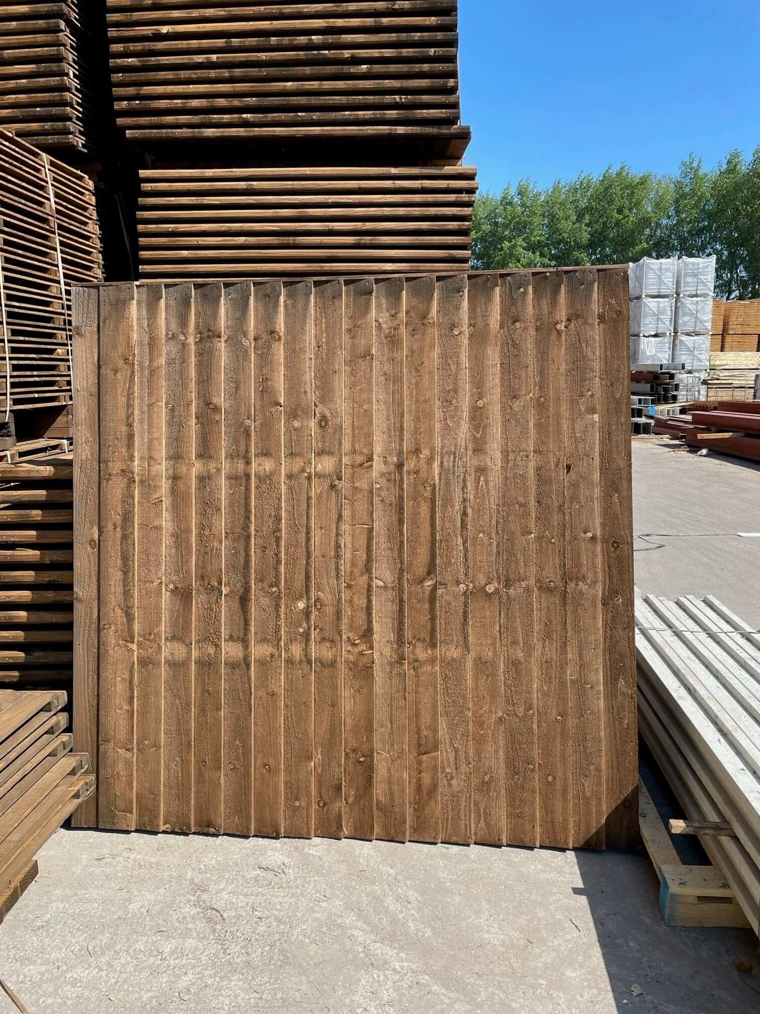 Featheredge Timber Fence Panel 6x6 ft - Image 4