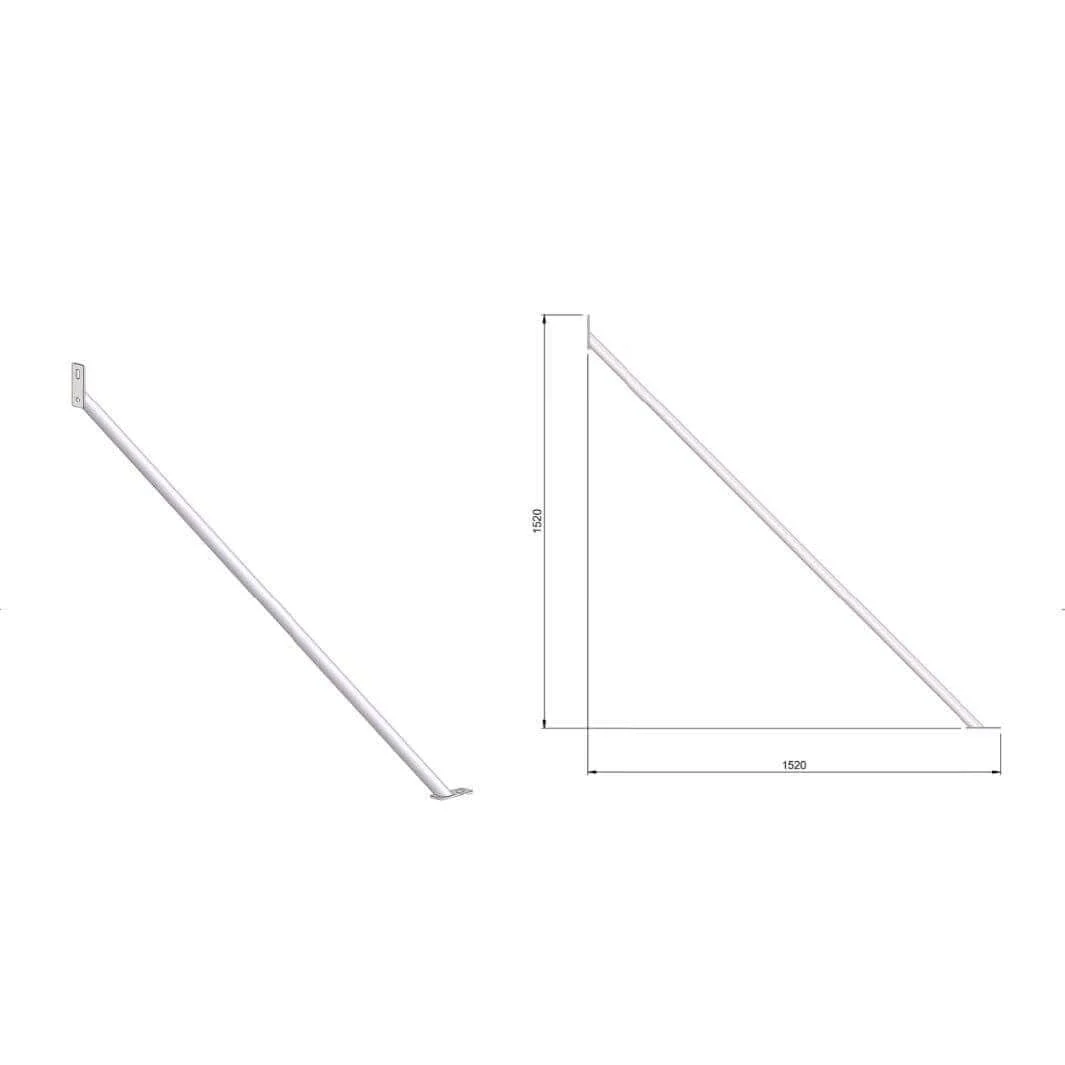 Fence Brace Stabiliser Bar 2.1m - Image 2